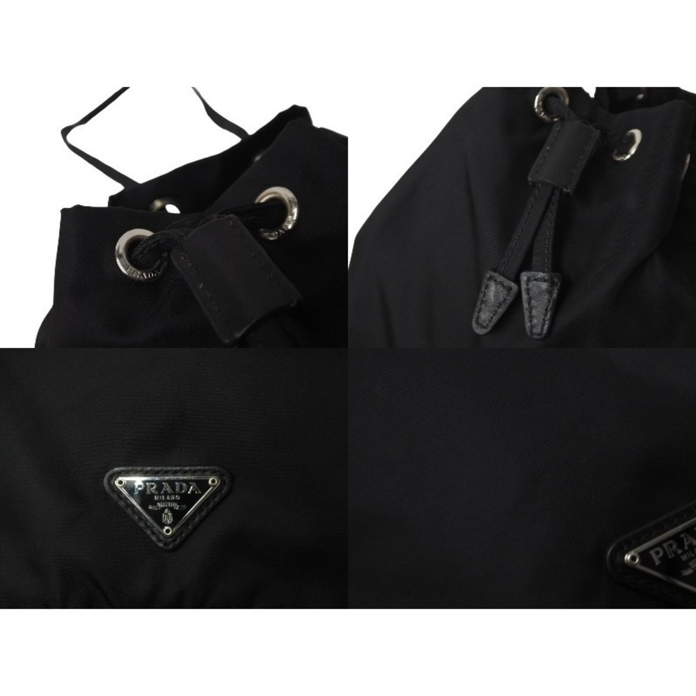 Prada Black Drawstring Pouch Nylon - image 6